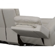 Picture of BARNETT LEATHER POWER RECLINING LOVESEAT WITH CONSOLE, POWER HEADRESTS & LUMBAR