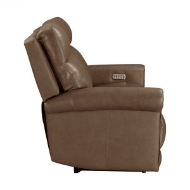 Picture of ALEXANDER LEATHER POWER RECLINING SOFA WITH POWER HEADRESTS AND LUMBAR AND DROP-DOWN CONSOLE