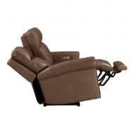 Picture of ALEXANDER LEATHER POWER RECLINING SOFA WITH POWER HEADRESTS AND LUMBAR AND DROP-DOWN CONSOLE