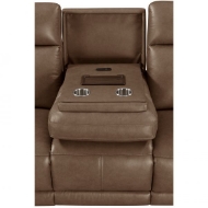 Picture of ALEXANDER LEATHER POWER RECLINING SOFA WITH POWER HEADRESTS AND LUMBAR AND DROP-DOWN CONSOLE