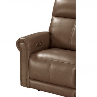 Picture of ALEXANDER LEATHER POWER RECLINING SOFA WITH POWER HEADRESTS AND LUMBAR AND DROP-DOWN CONSOLE