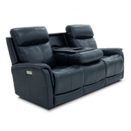 Picture of VIEW LEATHER POWER RECLINING SOFA WITH CONSOLE, POWER HEADRESTS & LUMBAR