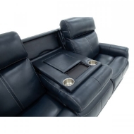 Picture of VIEW LEATHER POWER RECLINING SOFA WITH CONSOLE, POWER HEADRESTS & LUMBAR