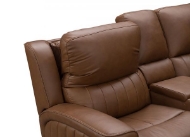 Picture of PIERCE LEATHER POWER RECLINING LOVESEAT WITH POWER HEADRESTS, LUMBAR AND CONSOLE