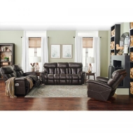 Picture of MATEO POWER WALL RECLINING SOFA WITH POWER HEADREST AND LUMBAR IN TOP GRAIN LEATHER