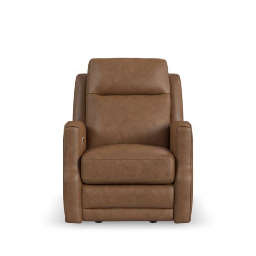 Picture of MAXWELL LEATHER POWER GLIDING RECLINER WITH POWER HEADREST AND LUMBAR
